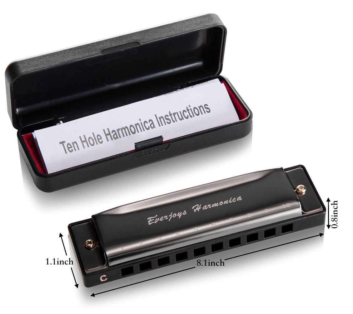Diatonic Harmonica 10 Hole - Blues Harp, Key of C