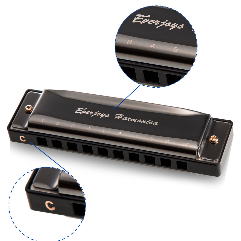 Diatonic Harmonica 10 Hole - Blues Harp, Key of C
