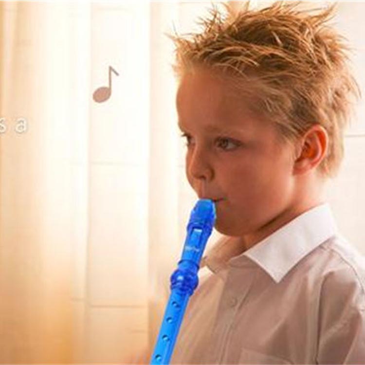 Soprano Descant Recorder-8 Hole w/ Cleaning Rod Case Instruction