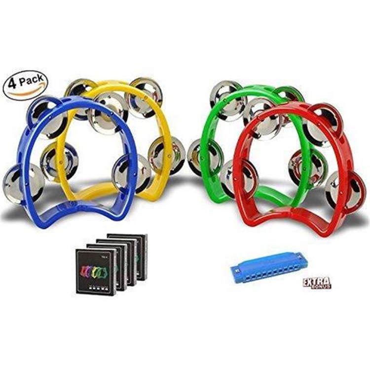 Mini Plastic Musical Percussion Tambourine