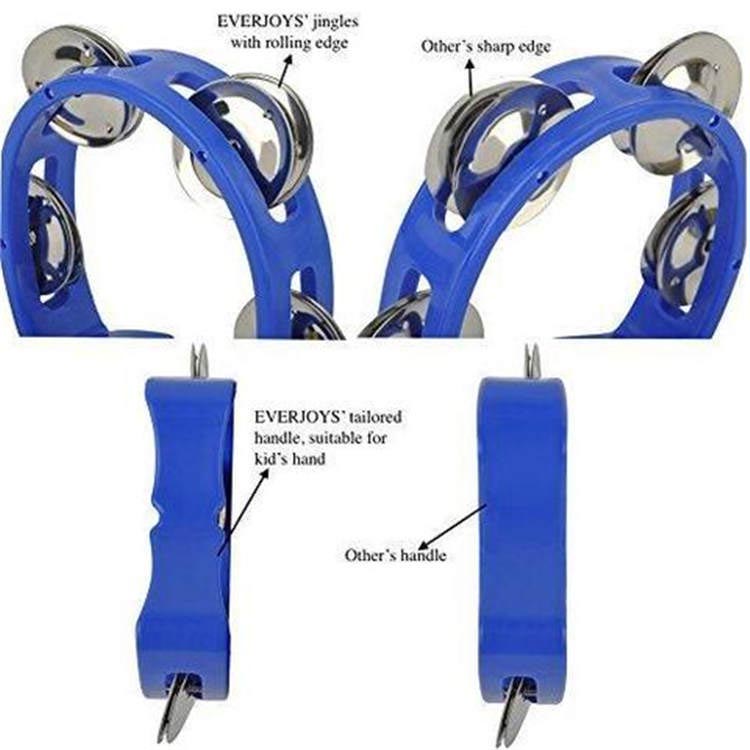 Mini Plastic Musical Percussion Tambourine