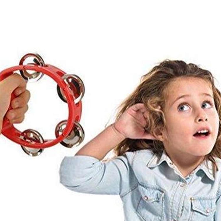 Mini Plastic Musical Percussion Tambourine