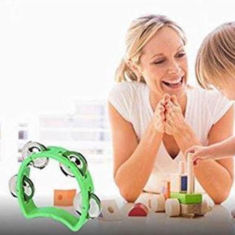 Mini Plastic Musical Percussion Tambourine