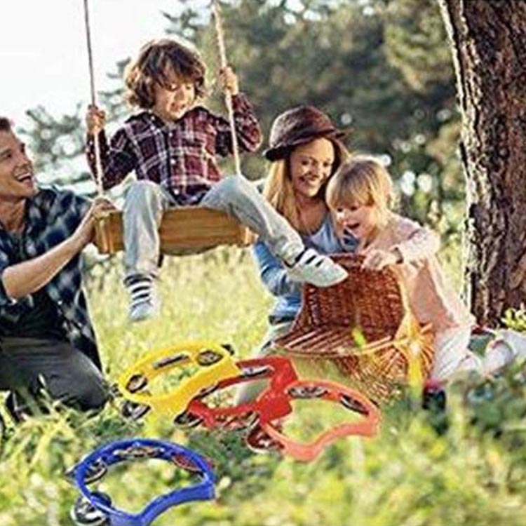 Mini Plastic Musical Percussion Tambourine