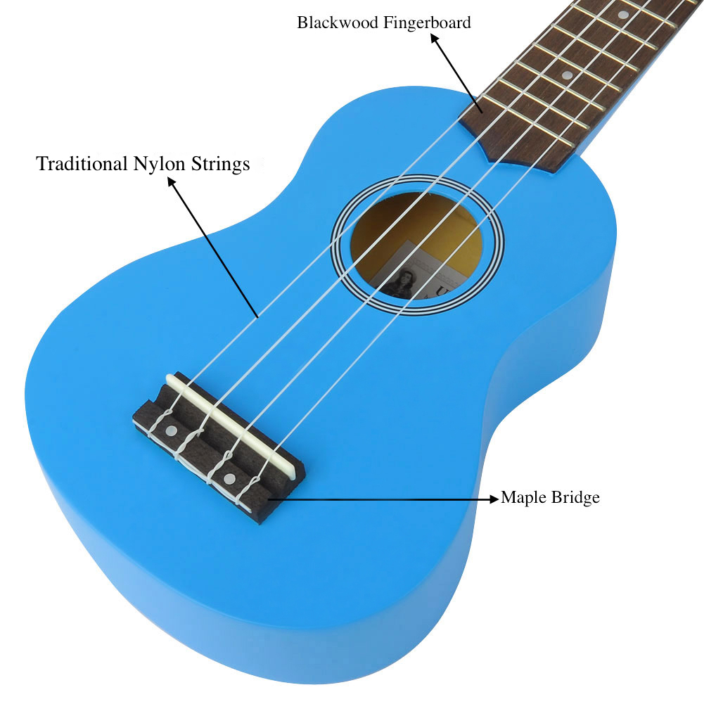 Soprano Ukulele Beginner Pack-21 Inch w/ Gig Bag Songbook Digital Tuner