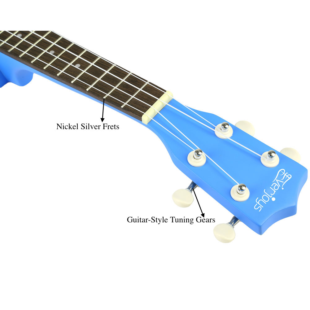 Soprano Ukulele Beginner Pack-21 Inch w/ Gig Bag Songbook Digital Tuner