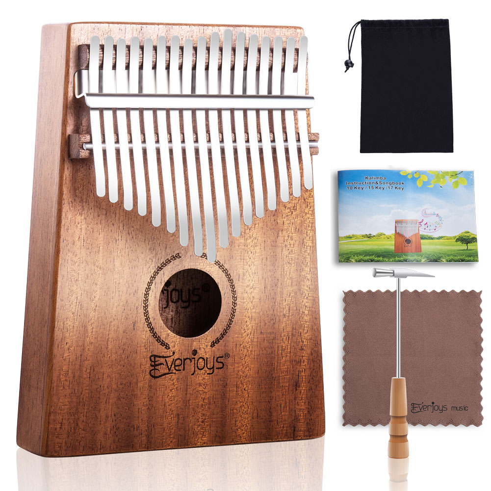 Kalimba Mbira Sanza - 17 Keys Thumb Piano Beginner Set