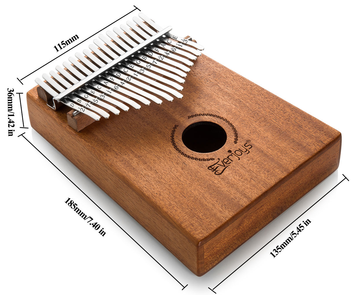 Kalimba Mbira Sanza - 17 Keys Thumb Piano Beginner Set
