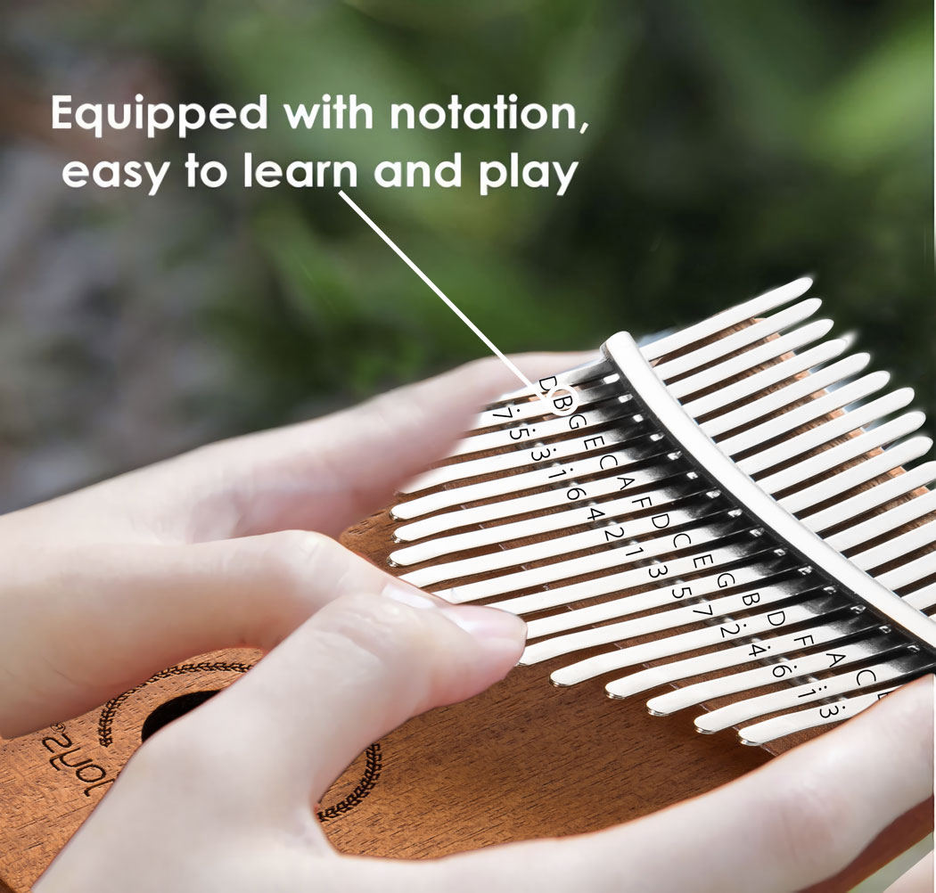 Kalimba Mbira Sanza - 17 Keys Thumb Piano Beginner Set