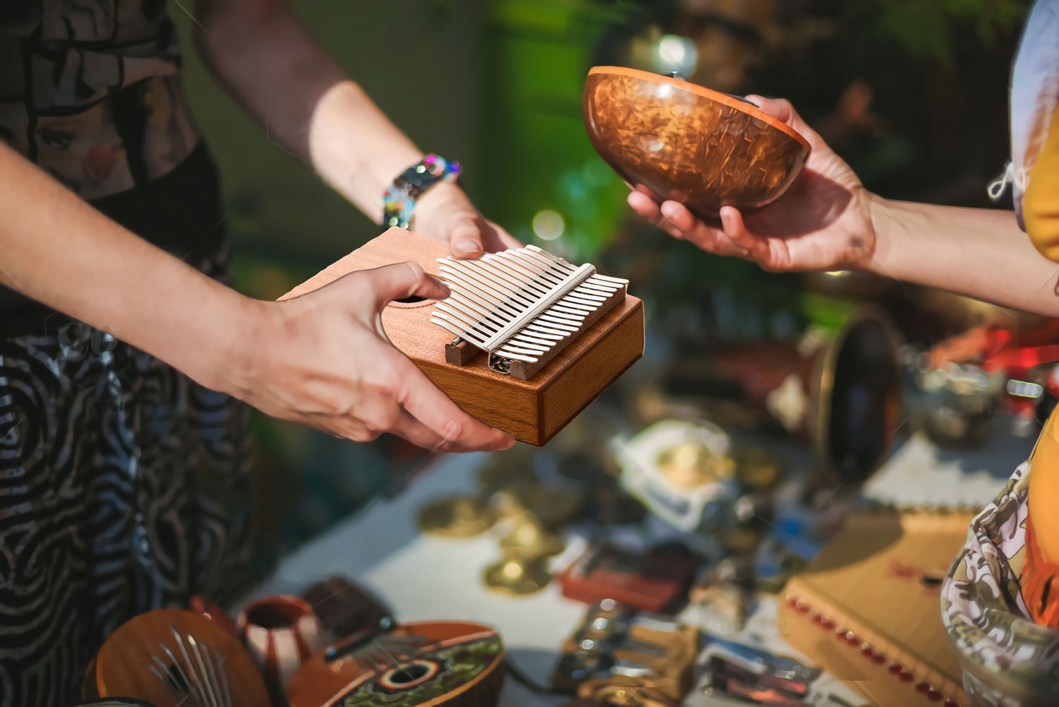Kalimba Mbira Sanza - 17 Keys Thumb Piano Beginner Set